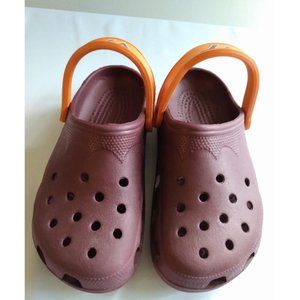 Virginia Tech Crocs Maroon and Orange W 8/9 M 6/7
